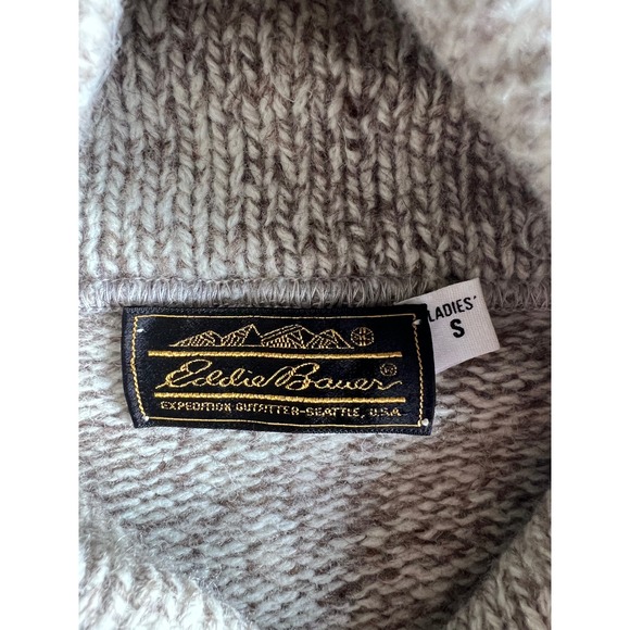 Vintage‎ Eddie Bauer Women's Sweater Small Shawl Collar - Picture 5 of 7
